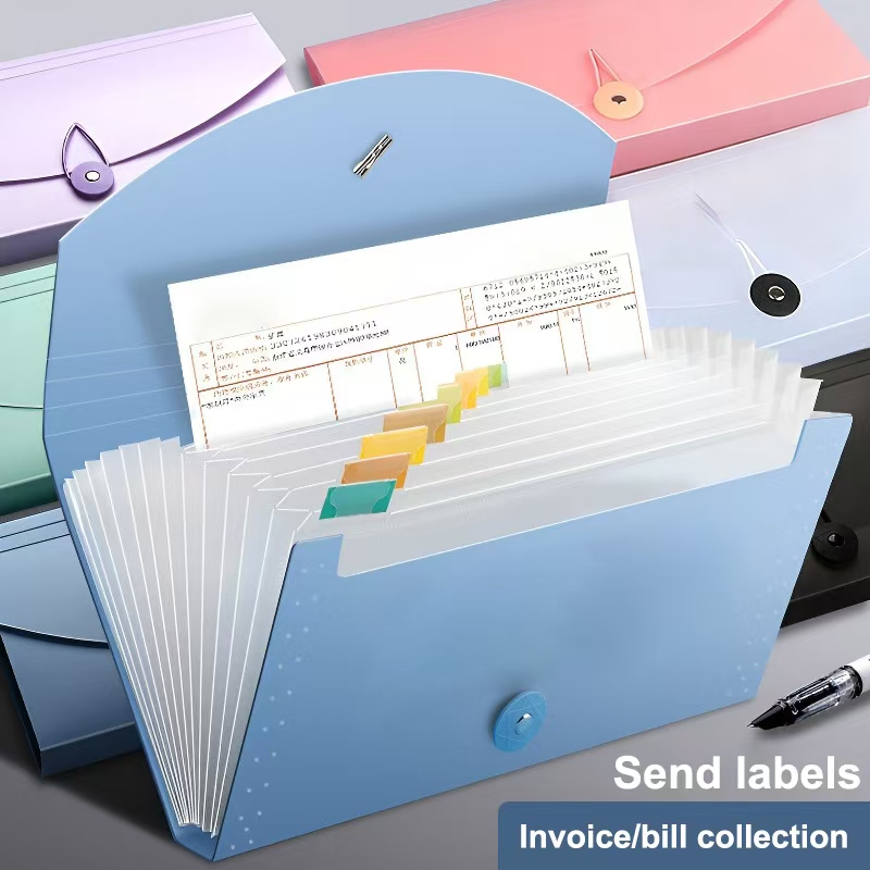 Expandable Accordion File Folder 13 Pockets - Expanding File Organizer with 13 Pockets,