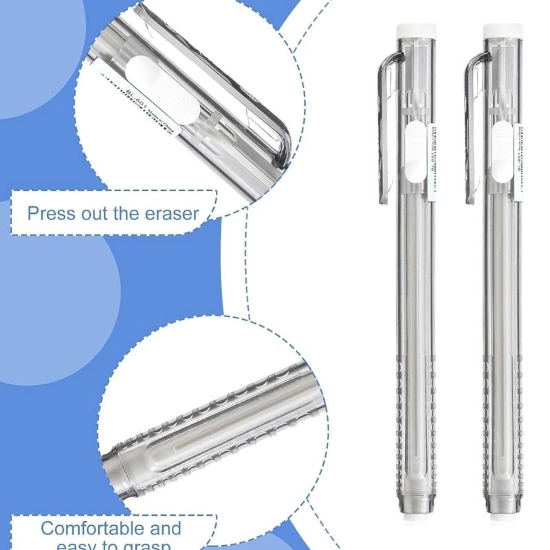 12 Pcs Retractable Mechanical  - Retractable Eraser Pen Click recension och pris