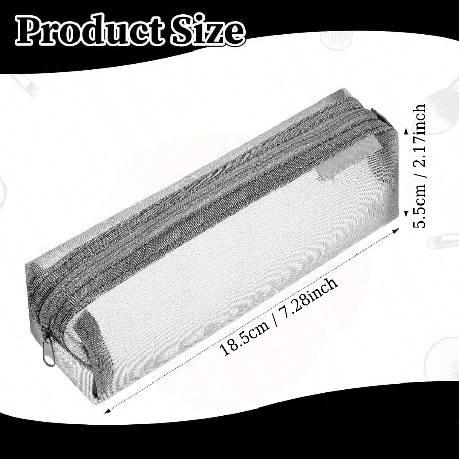 Transparent Mesh Exam Pencil C - Clear Mesh Pencil Pouch For Exam recension och pris