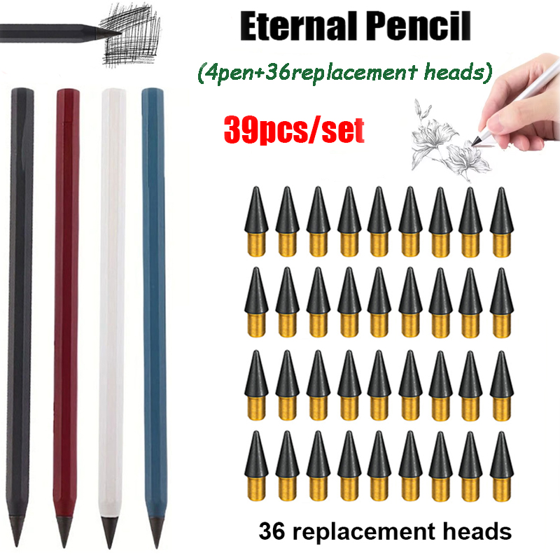 39pcs/set Creative Metal Penci - Writing Tools recension och pris