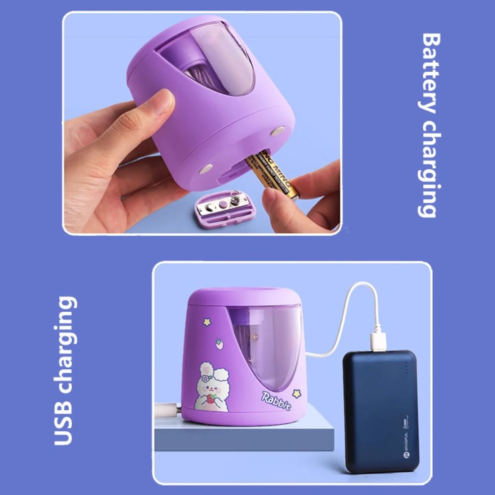 with Decorative Sticker Batter - Electric Pencil Sharpener Usb recension och pris