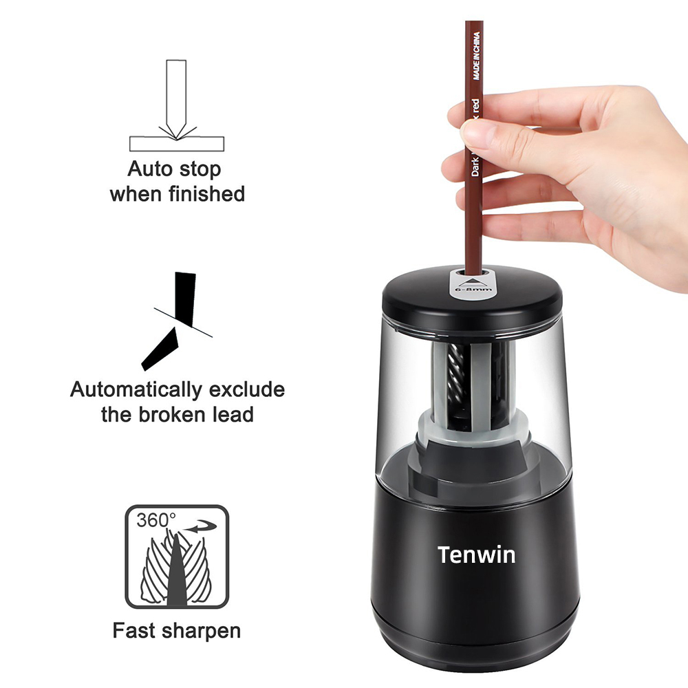 Tenwin Stationery Automatic El - Electric Pencil Sharpener Usb recension och pris