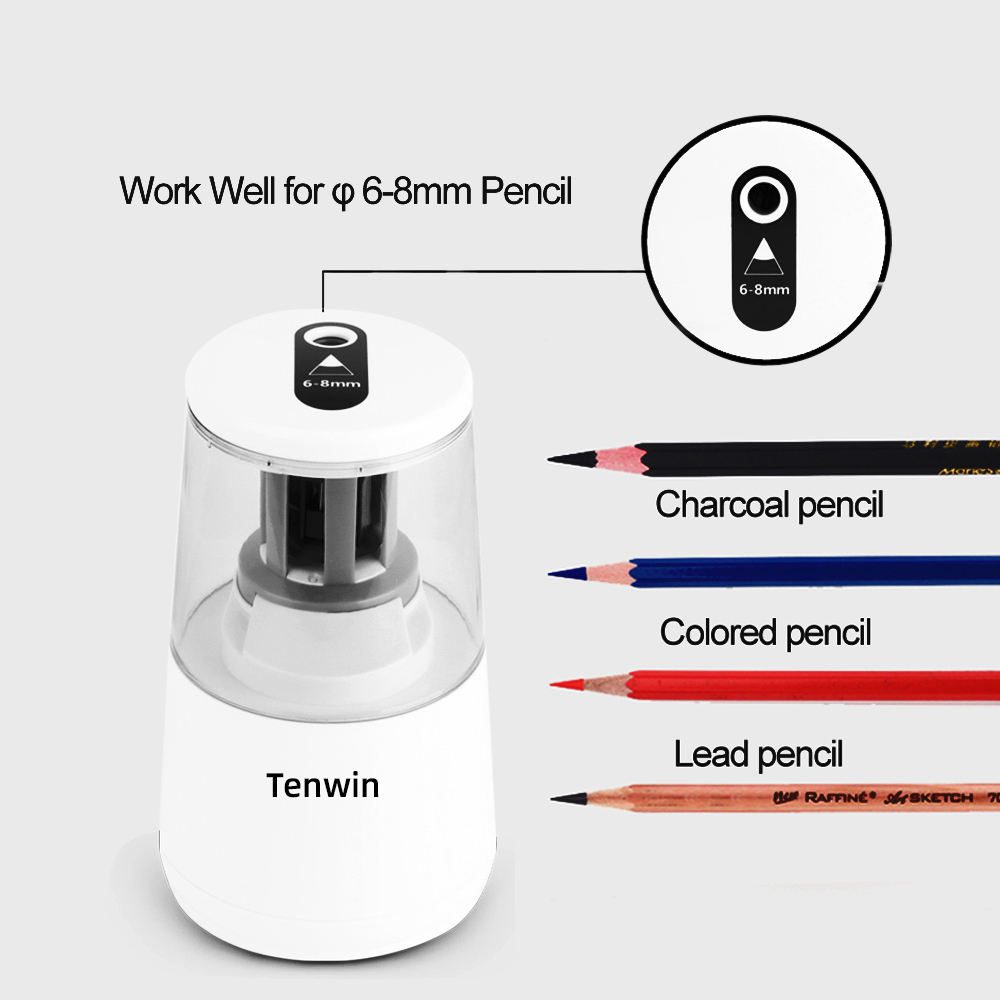 Tenwin Stationery Automatic El - Electric Pencil Sharpener Usb recension och pris