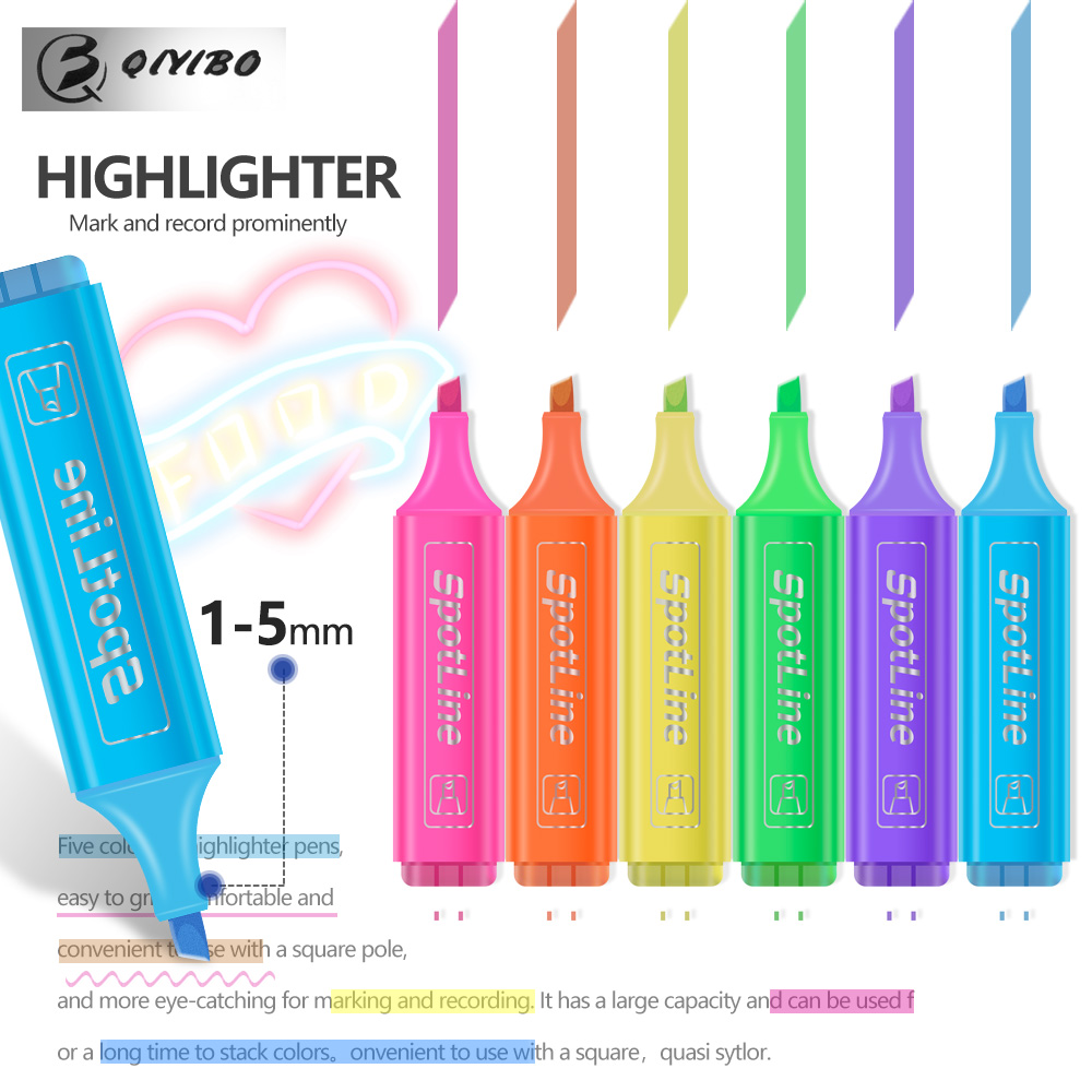 4/6 Pcs/set Pastel Flat Single - Pastel Highlighter Set Double Ended recension och pris
