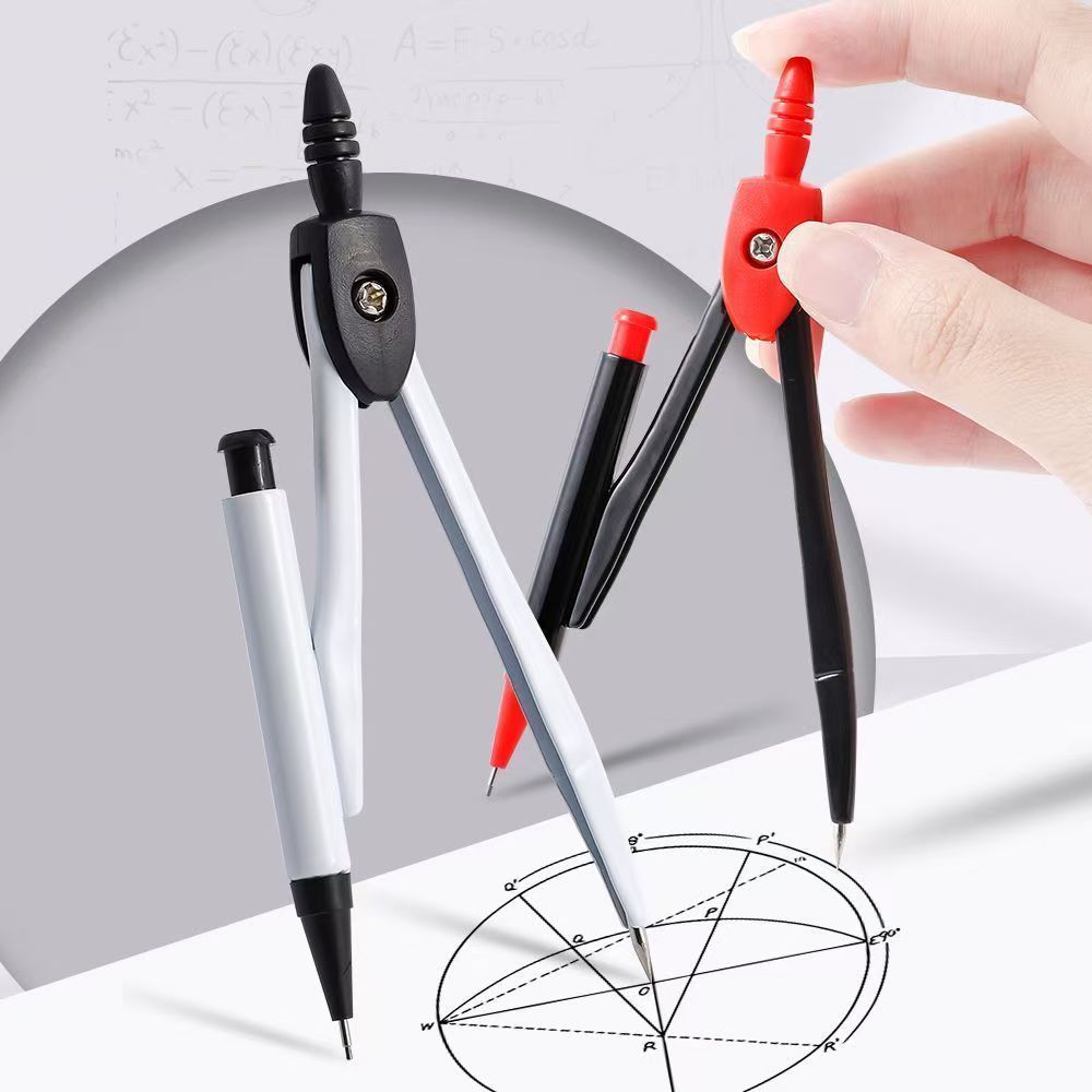 Metal Compass Professional Mat - Math Geometry Set With Compass recension och pris