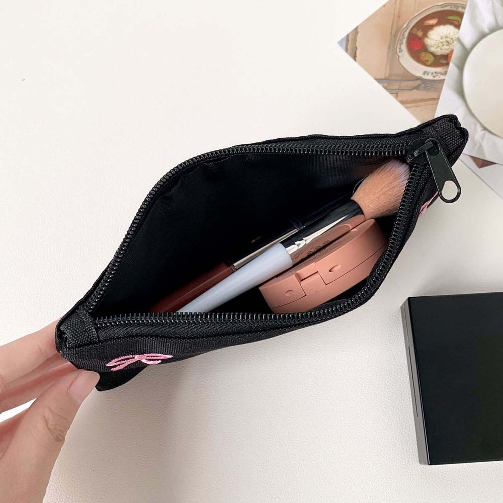 Bowknot Bow Stationery Bag Lar - Aesthetic Large Pencil Case Pouch recension och pris