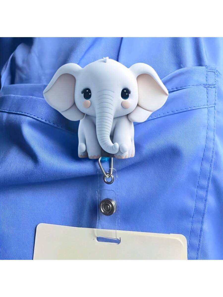 1PC Cute Cat Retractable Badge - School Supplies recension och pris