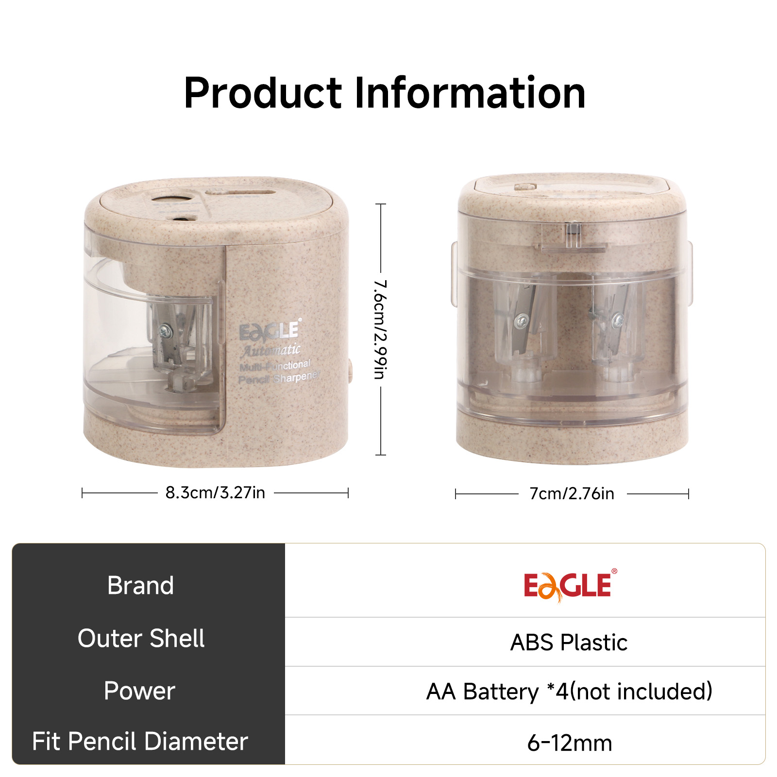 EAGLE Automatic Electric Penci - Electric Pencil Sharpener Usb recension och pris