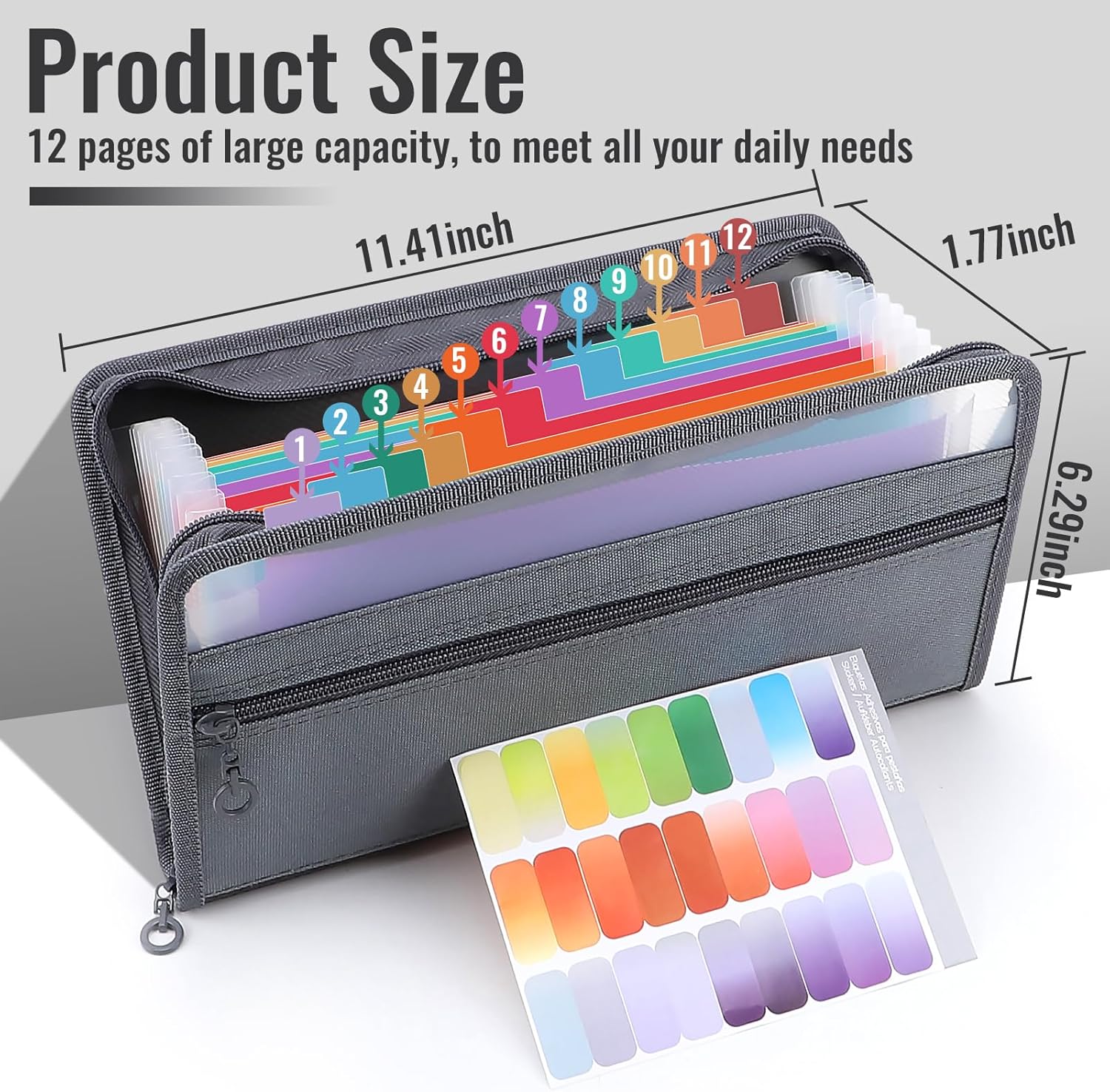 Small Accordion A6 File Organi - Expandable Accordion File Folder 13 Pockets recension och pris