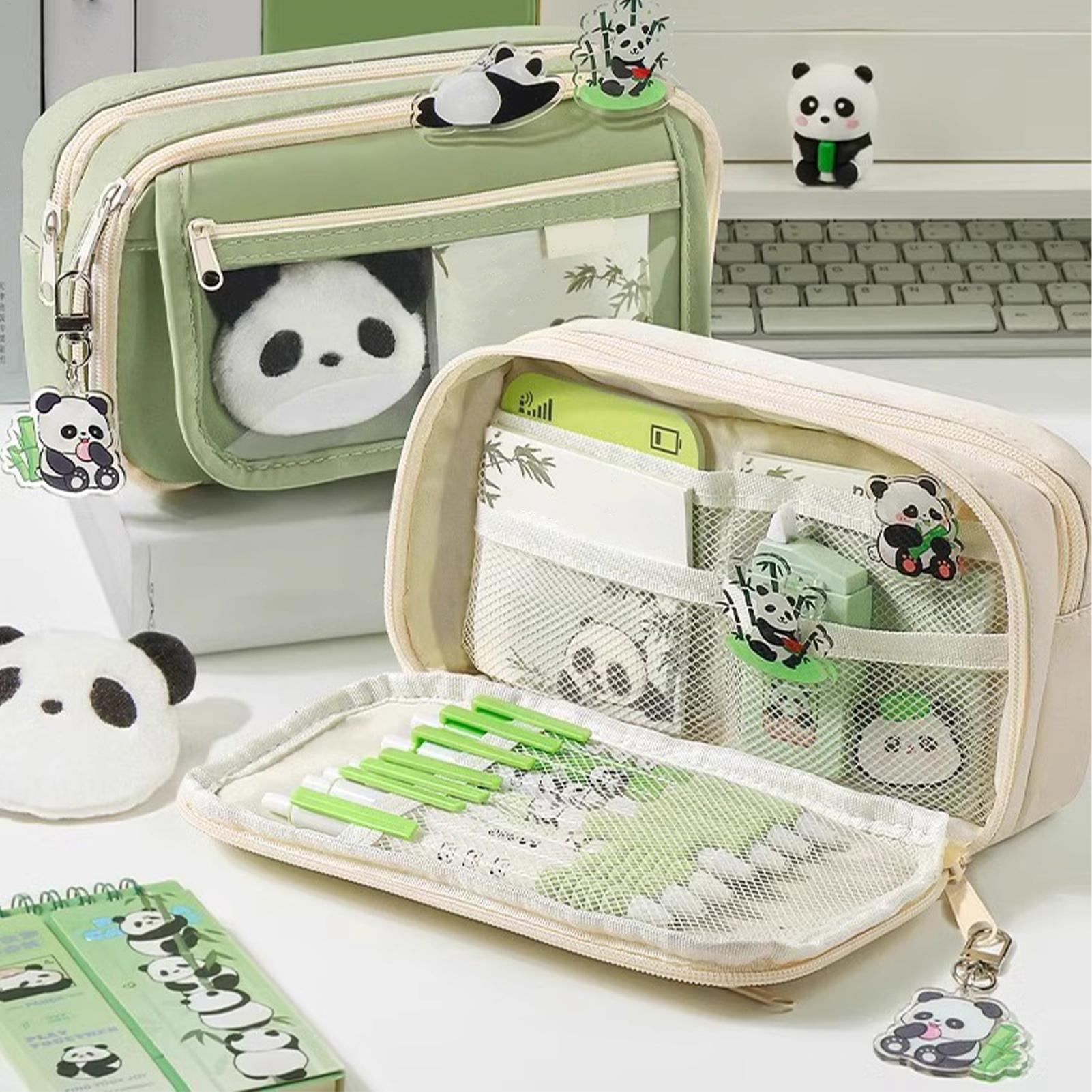 Aesthetic Pencil Case Panda Pe - Aesthetic Large Pencil Case Pouch recension och pris