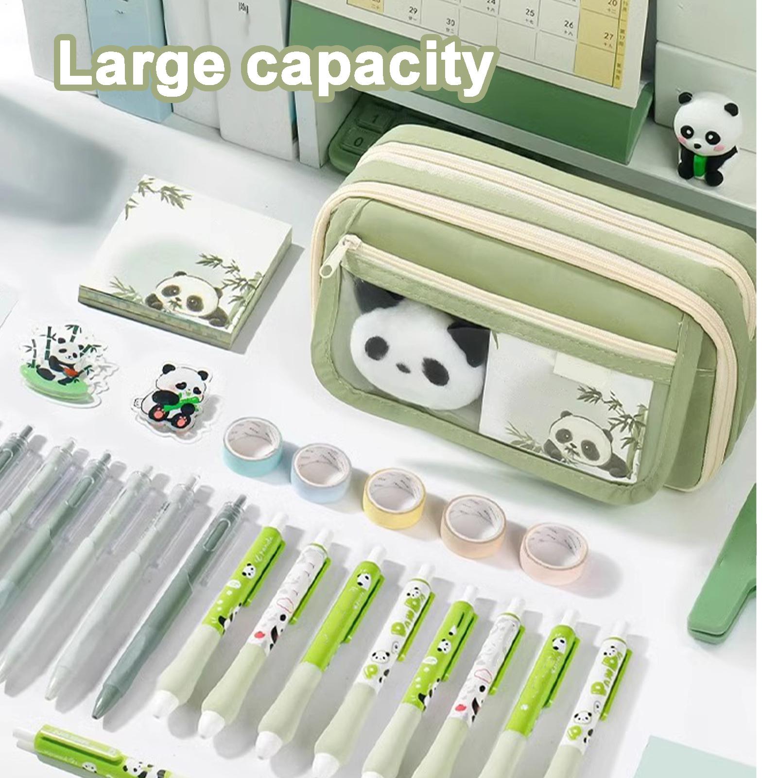 Aesthetic Pencil Case Panda Pe - Aesthetic Large Pencil Case Pouch recension och pris