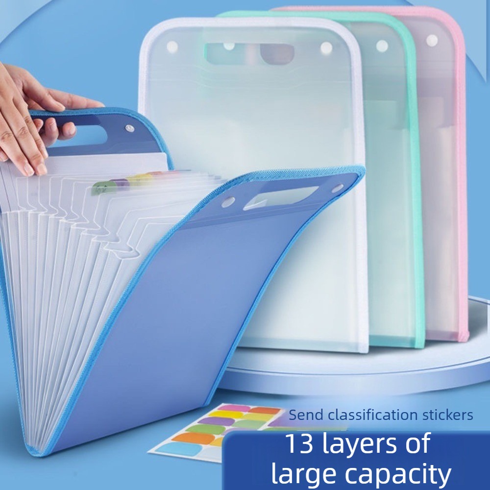 Translucent Accordion File Fol - Expandable Accordion File Folder 13 Pockets recension och pris