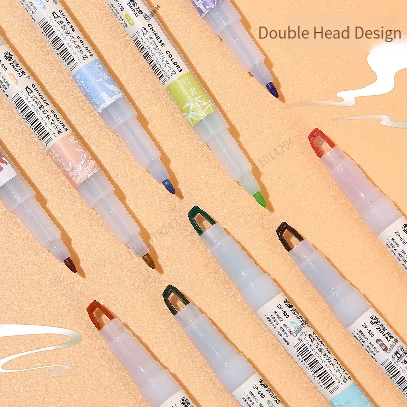 5pcs/set Double Tip Highlighte - Pastel Highlighter Set Double Ended recension och pris