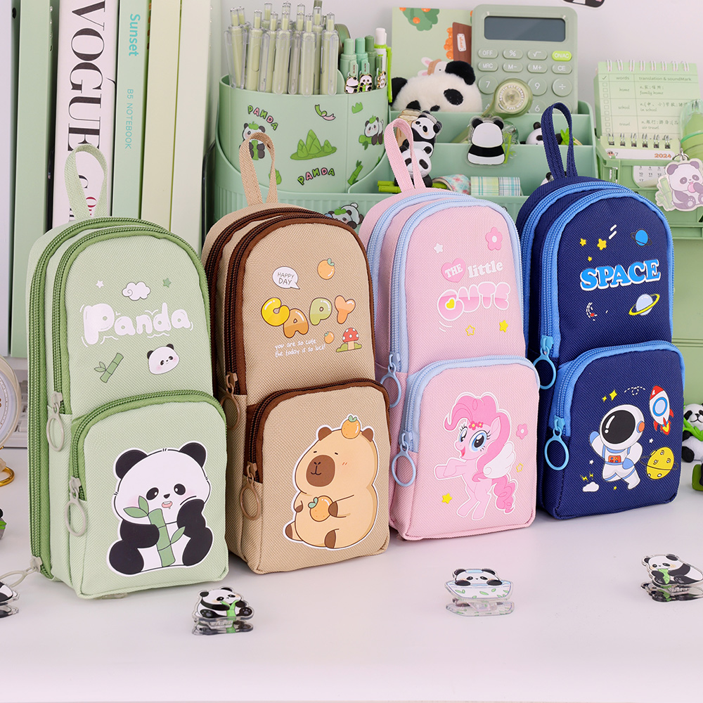 Cute Cartoon Capybara Pencil C - Aesthetic Large Pencil Case Pouch recension och pris