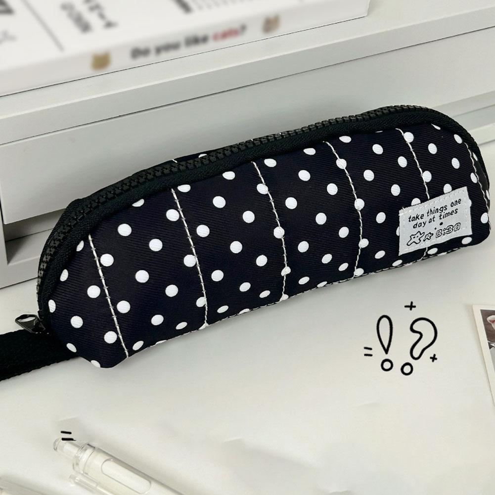 Aesthetic Polka Dot Pencil Cas - Aesthetic Large Pencil Case Pouch recension och pris