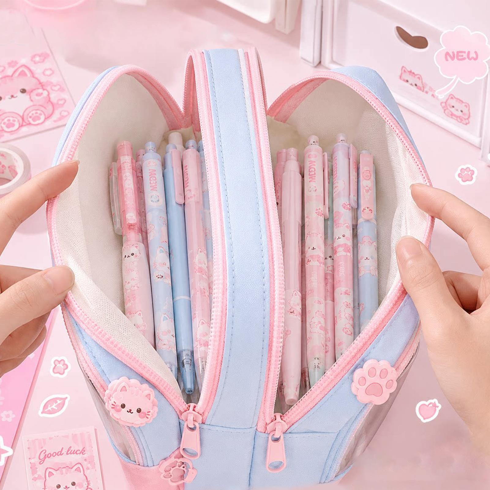 Pencil Pouch Large Capacity Zi - Aesthetic Large Pencil Case Pouch recension och pris