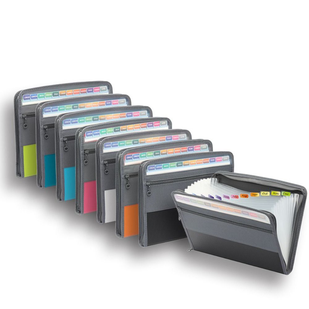 PVC Expanding File Organizer A - Expandable Accordion File Folder 13 Pockets recension och pris