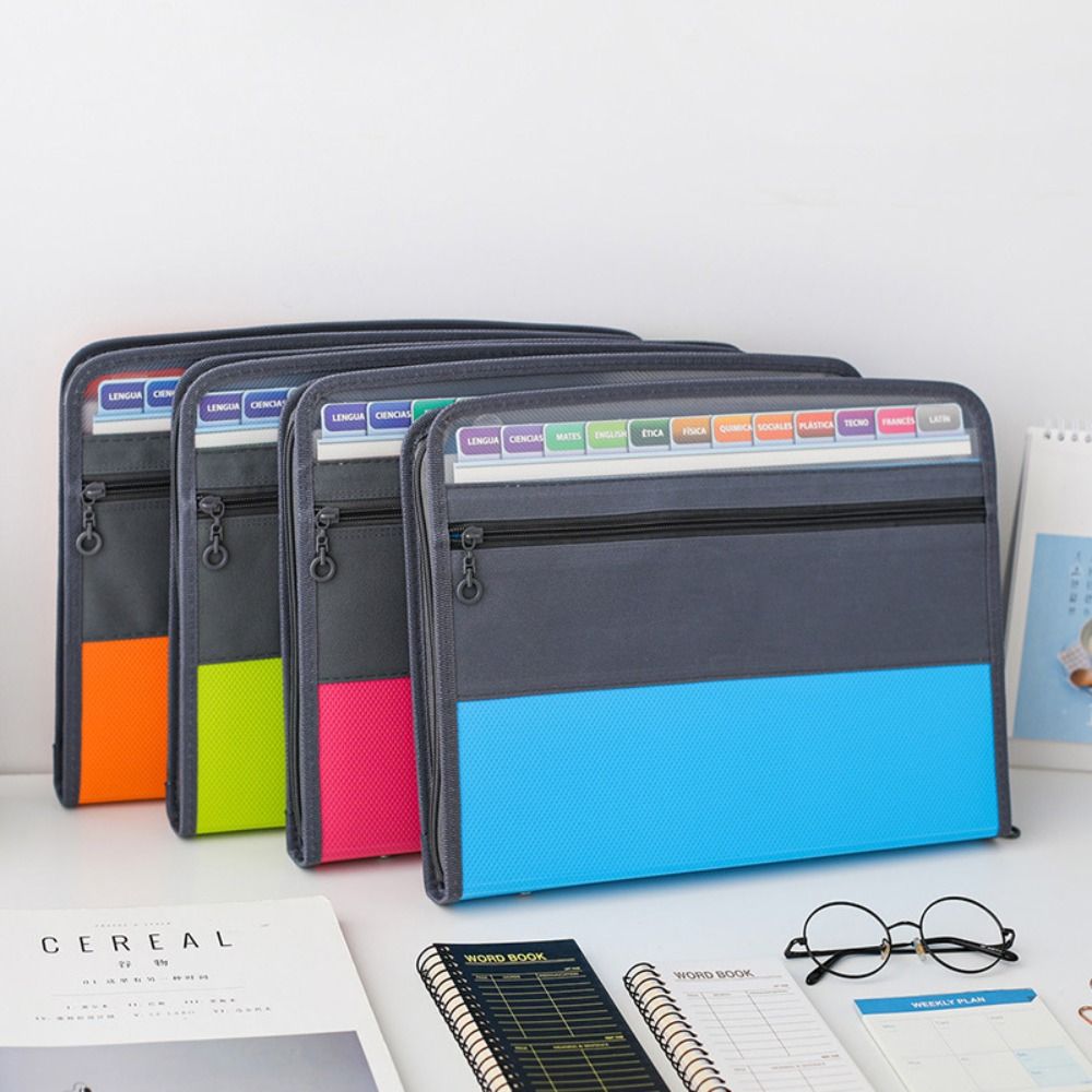 PVC Expanding File Organizer A - Expandable Accordion File Folder 13 Pockets recension och pris