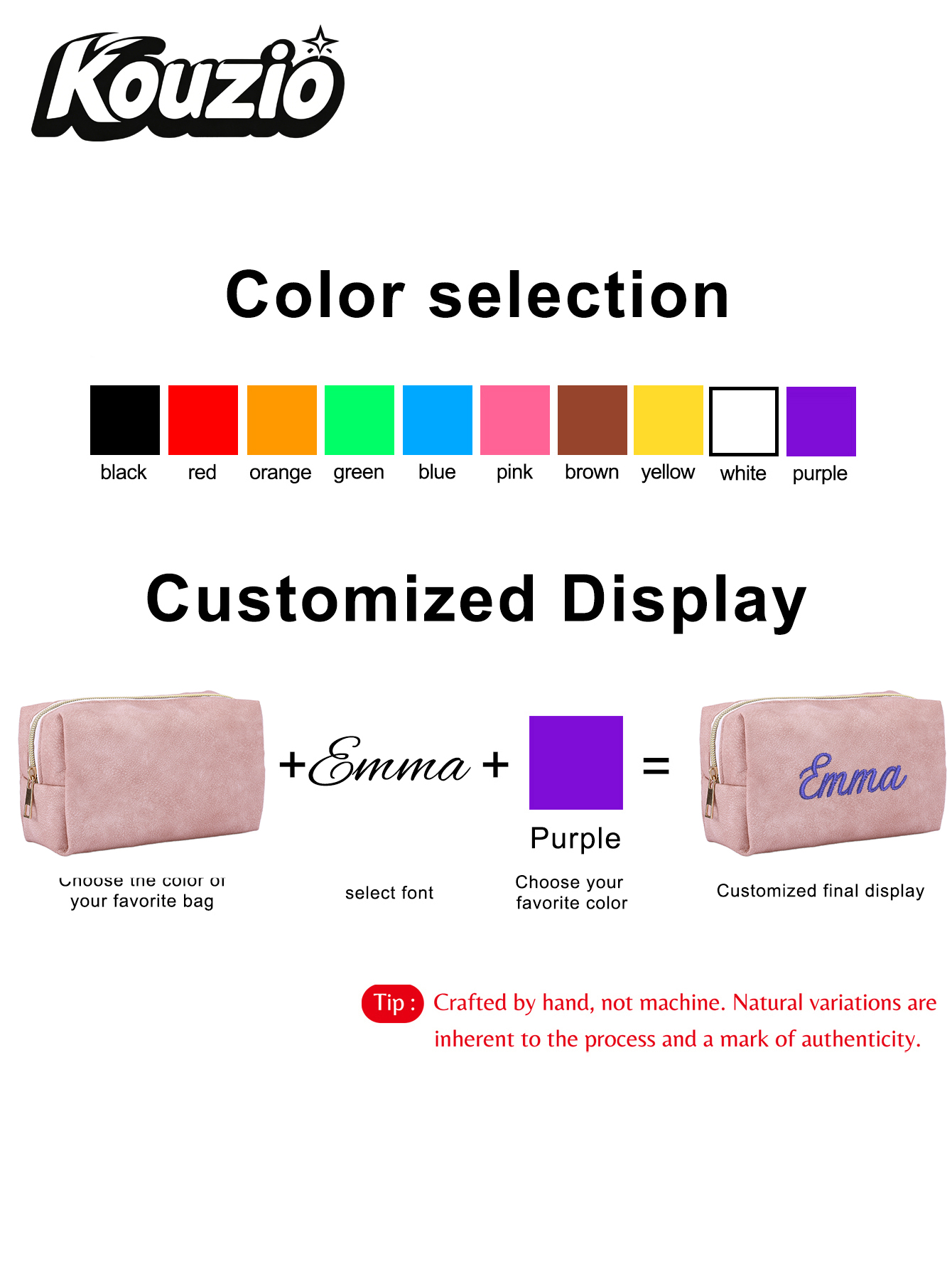 Large Square Faux Suede Custom - School Supplies recension och pris