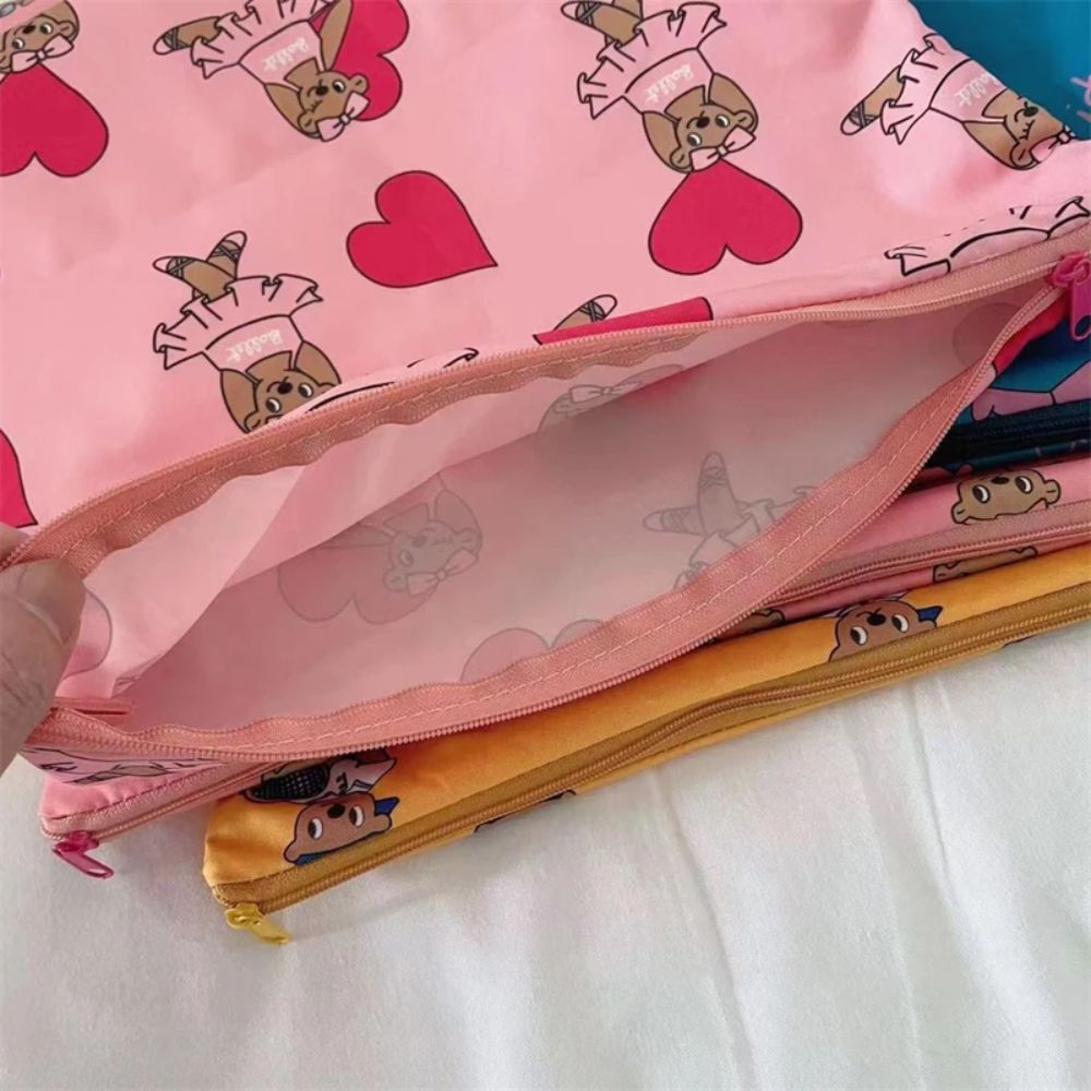 Cute Kawaii Makeup Bag Bear Pa - Stationery recension och pris
