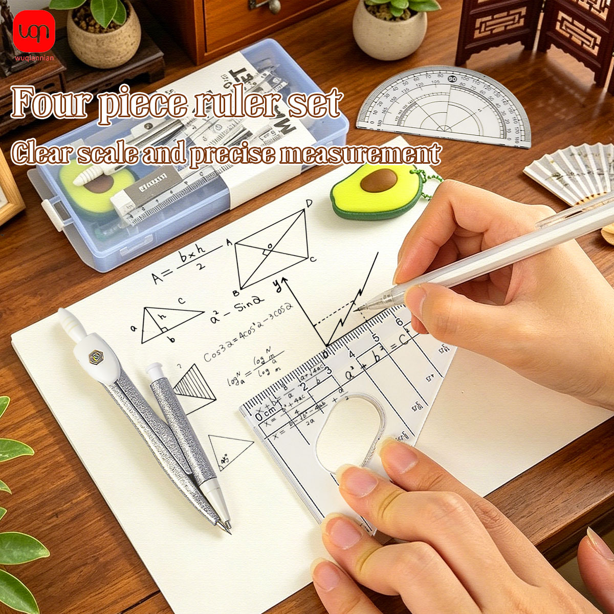 9-in-1 Student Math Geometry S - Math Geometry Set With Compass recension och pris