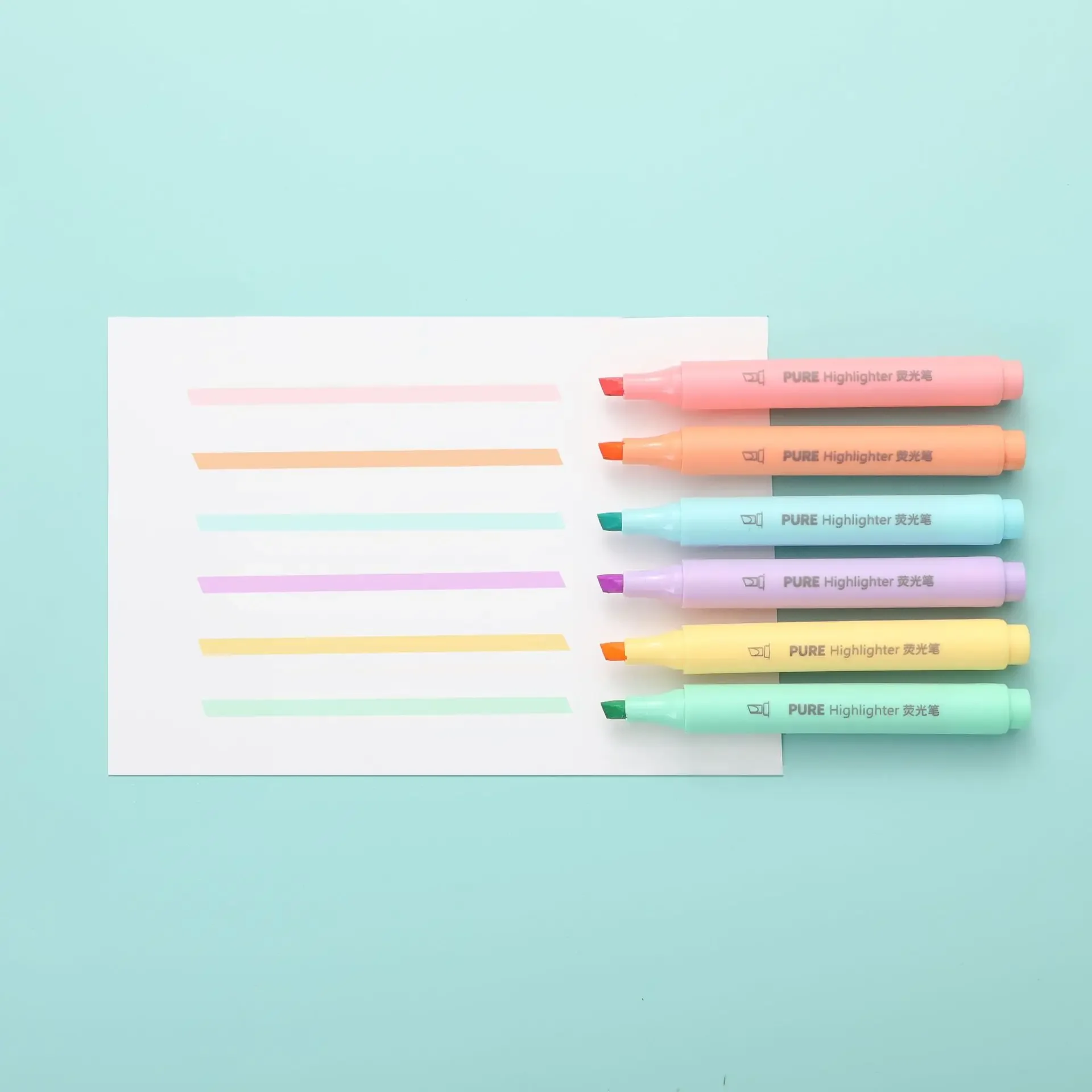 6PCS Pastel Highlighter Pens - - Pastel Highlighter Set Double Ended recension och pris