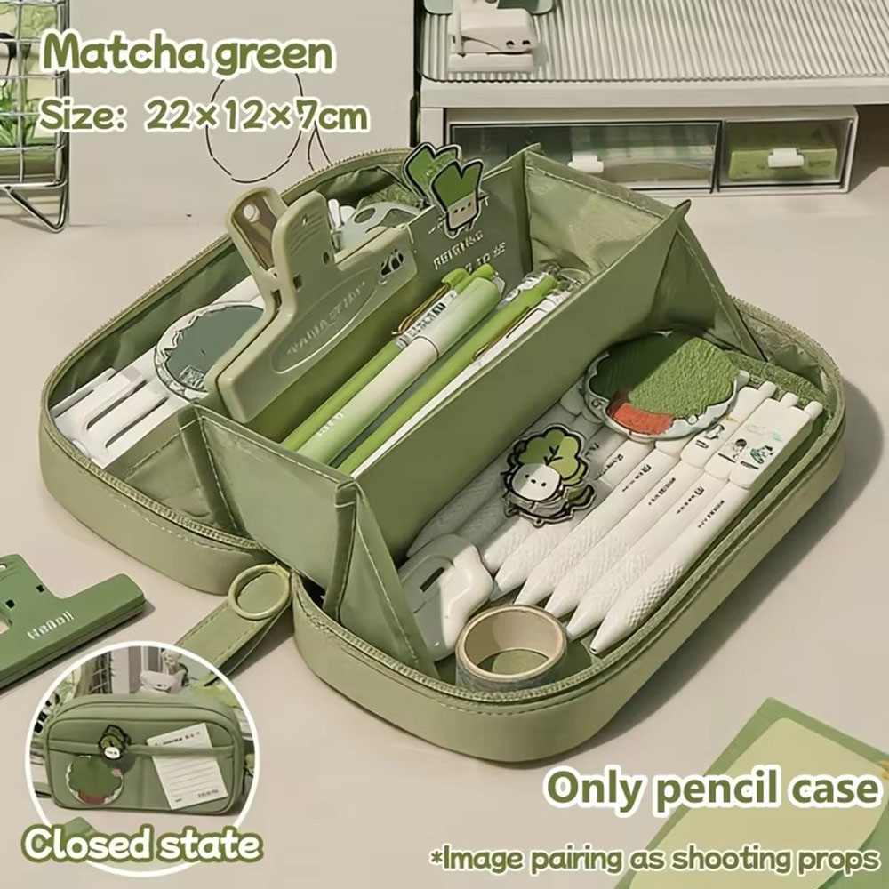 Ins Large Capacity Volcano Pen - Aesthetic Large Pencil Case Pouch recension och pris