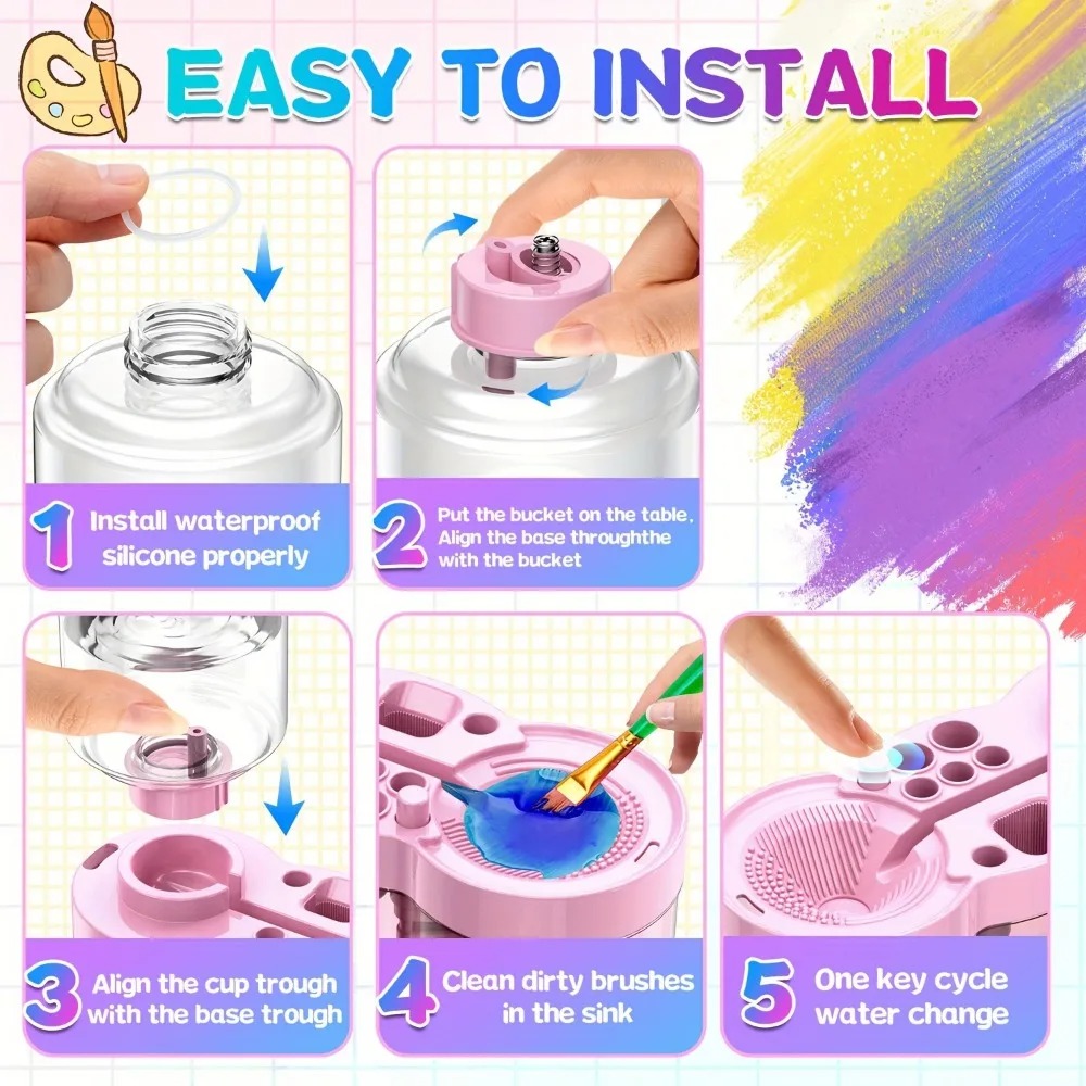 Paint Brush Washer Multifuncti - Writing Tools recension och pris