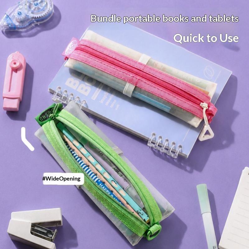 Transparent Mesh Pencil Pouch  - Clear Mesh Pencil Pouch For Exam recension och pris