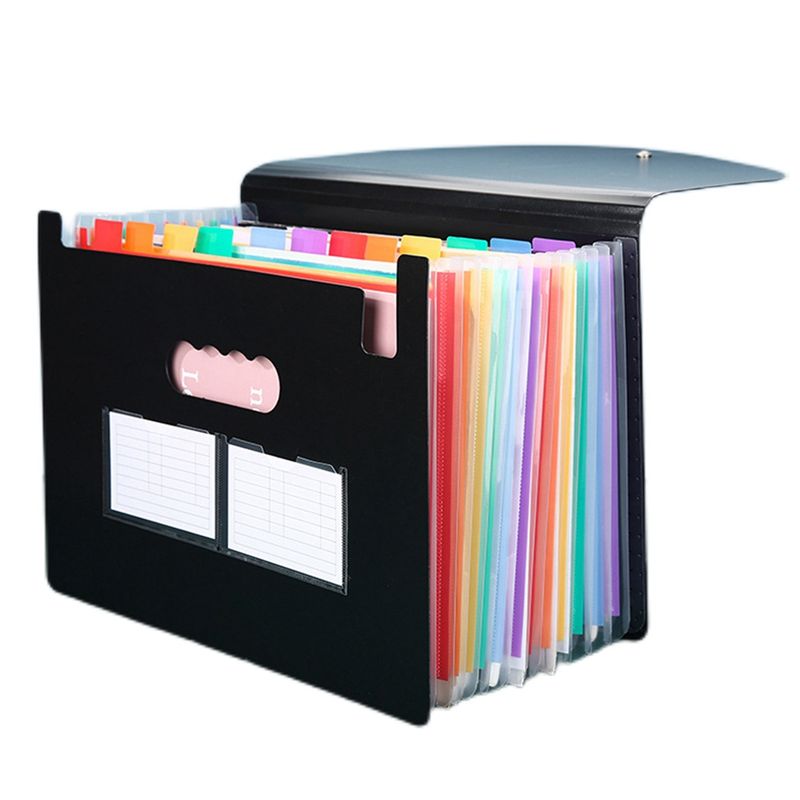 1 Piece 13 Pockets Expanding F - Expandable Accordion File Folder 13 Pockets recension och pris