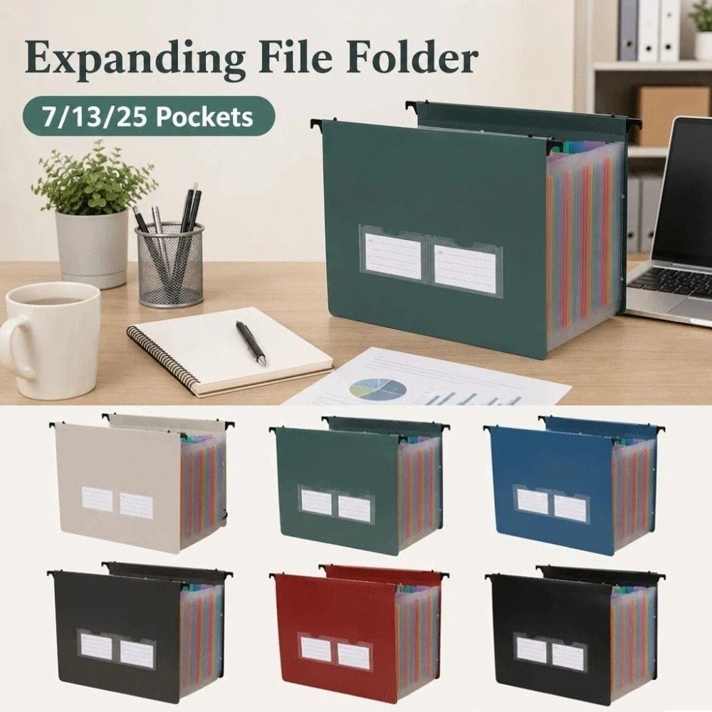 7/13/25 Pockets Expanding File - Expandable Accordion File Folder 13 Pockets recension och pris