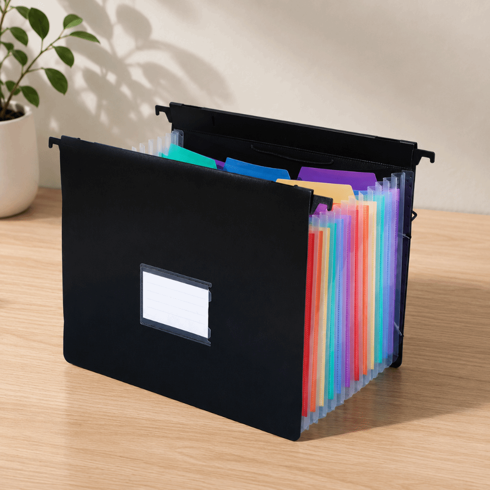 7/13 Pockets Expanding File Fo - Expandable Accordion File Folder 13 Pockets recension och pris