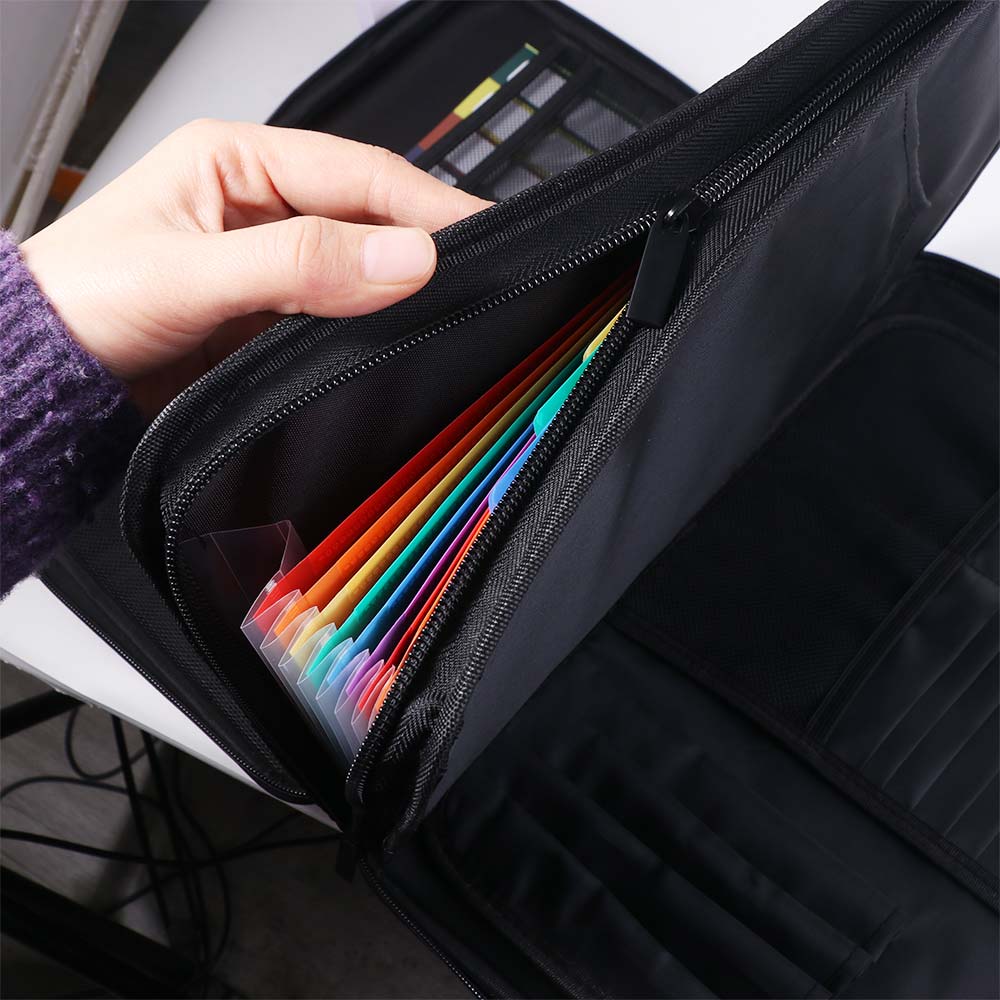 13 Accordion Pocket Fireproof  - Expandable Accordion File Folder 13 Pockets recension och pris