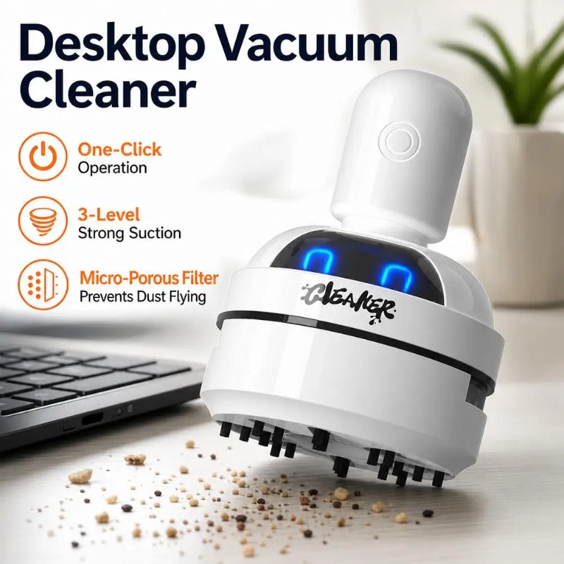 Desktop Cleaner Vacuum Cleaner - Mini Desktop Vacuum Cleaner For Eraser Dust recension och pris