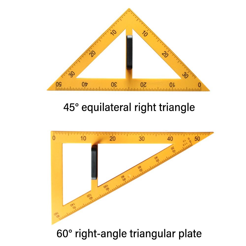Durable Large Triangular Ruler - Math Geometry Set With Compass recension och pris