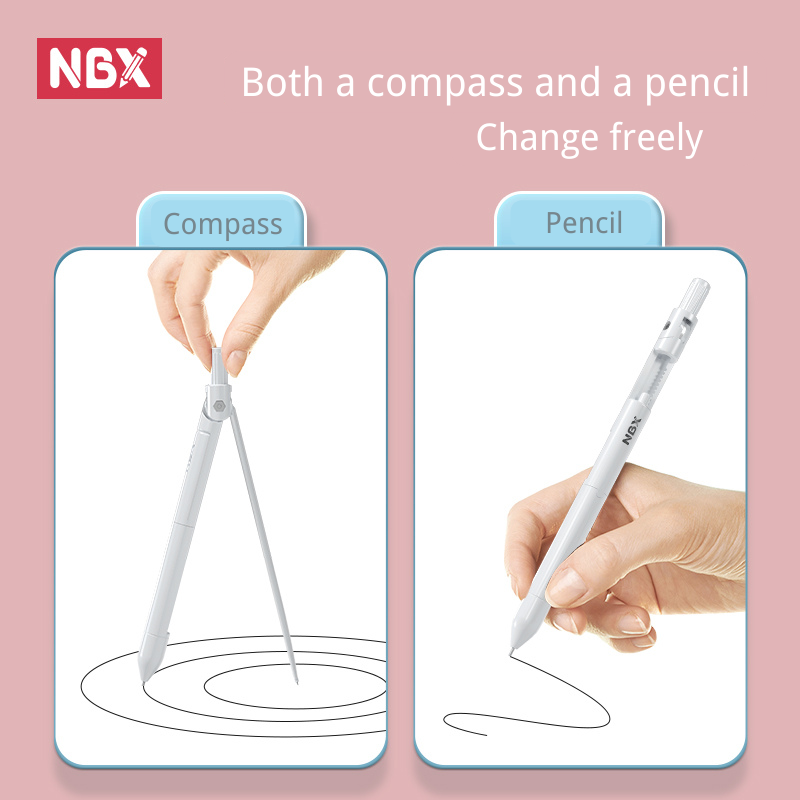 NBX Compass Pencil School Draw - Math Geometry Set With Compass recension och pris