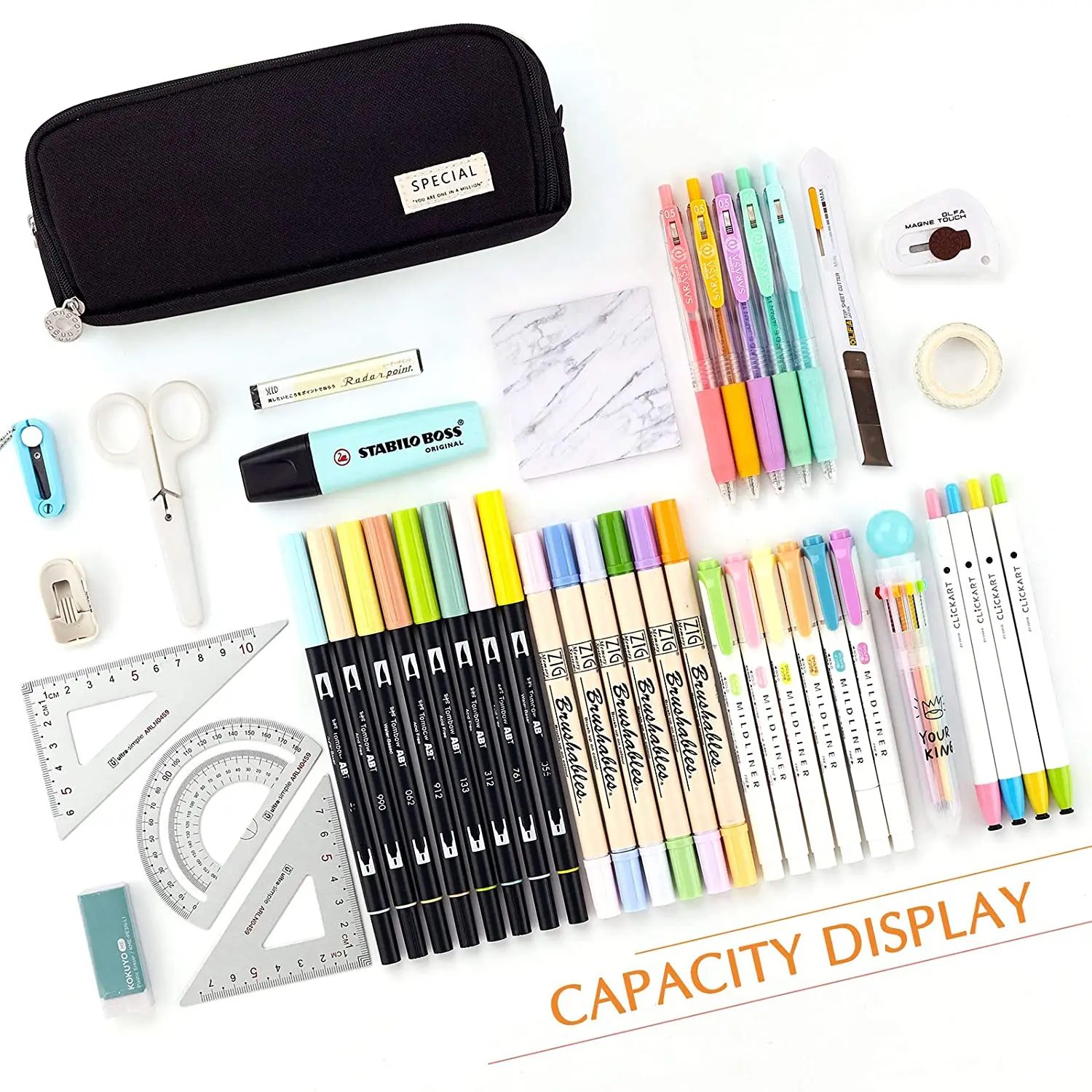 Pencil Case Large Capacity Pen - Aesthetic Large Pencil Case Pouch recension och pris
