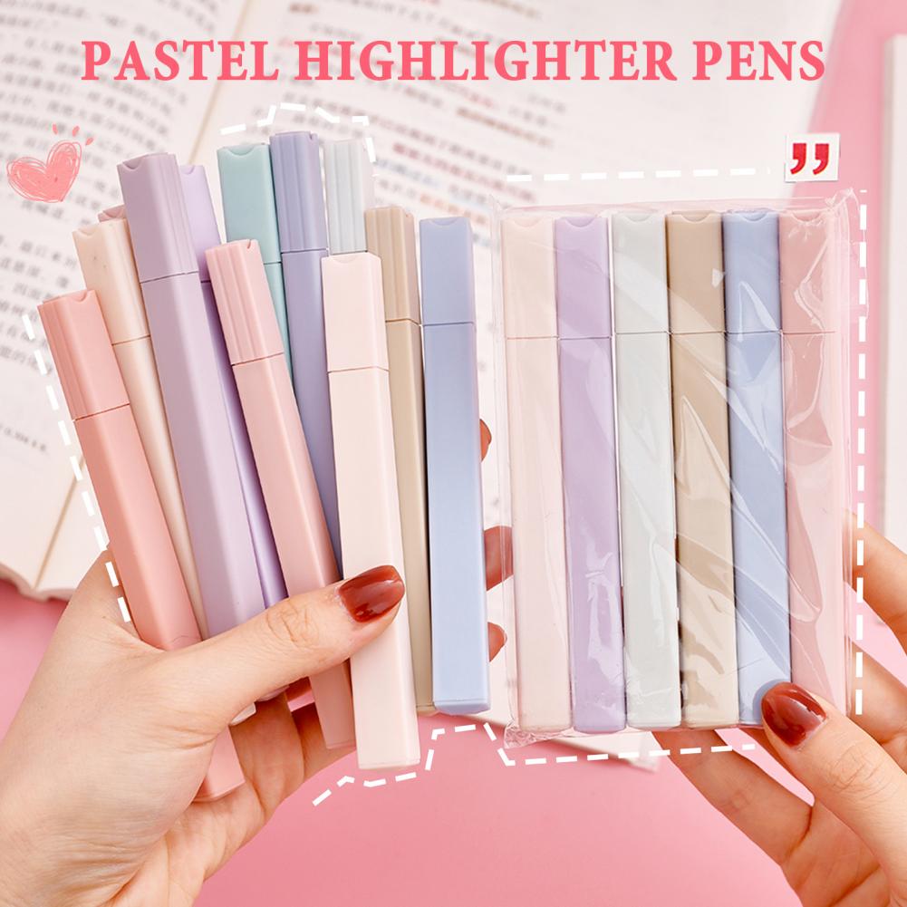 Colorful Highlighters 6pcs Pas - Pastel Highlighter Set Double Ended recension och pris