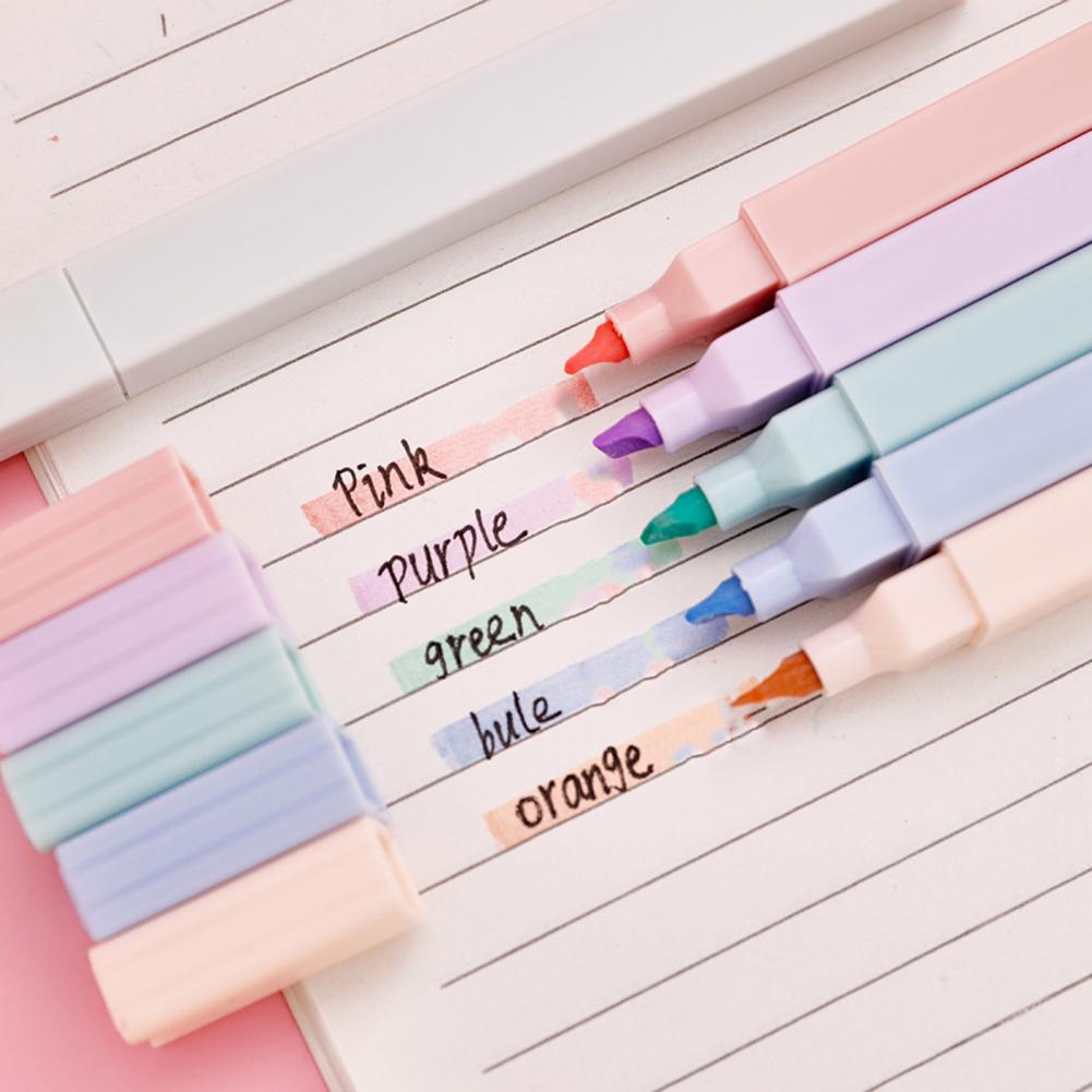 Colorful Highlighters 6pcs Pas - Pastel Highlighter Set Double Ended recension och pris